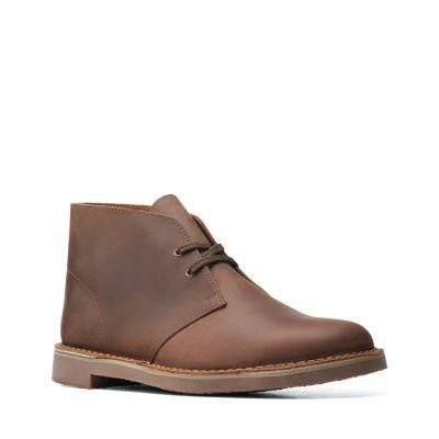 Clarks Bushacre 3 [Dark Brown Leather] - Rozmiar 42