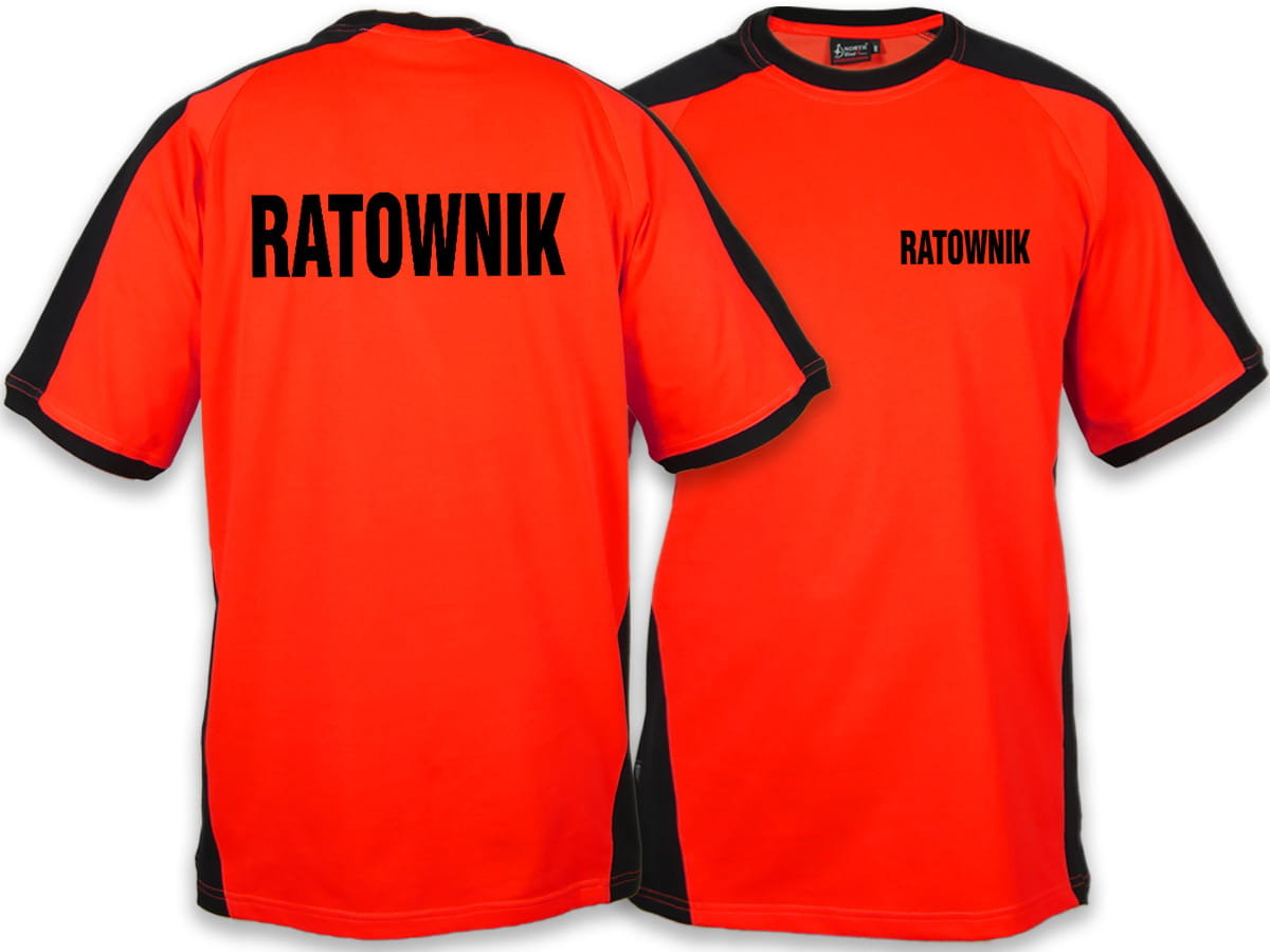 Koszulka RATOWNIK męska FLUO