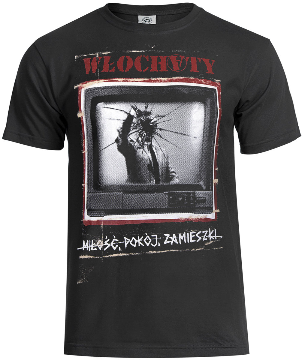 koszulka WŁOCHATY - MIŁOŚĆ, POKÓJ, ZAMIESZKI-XS