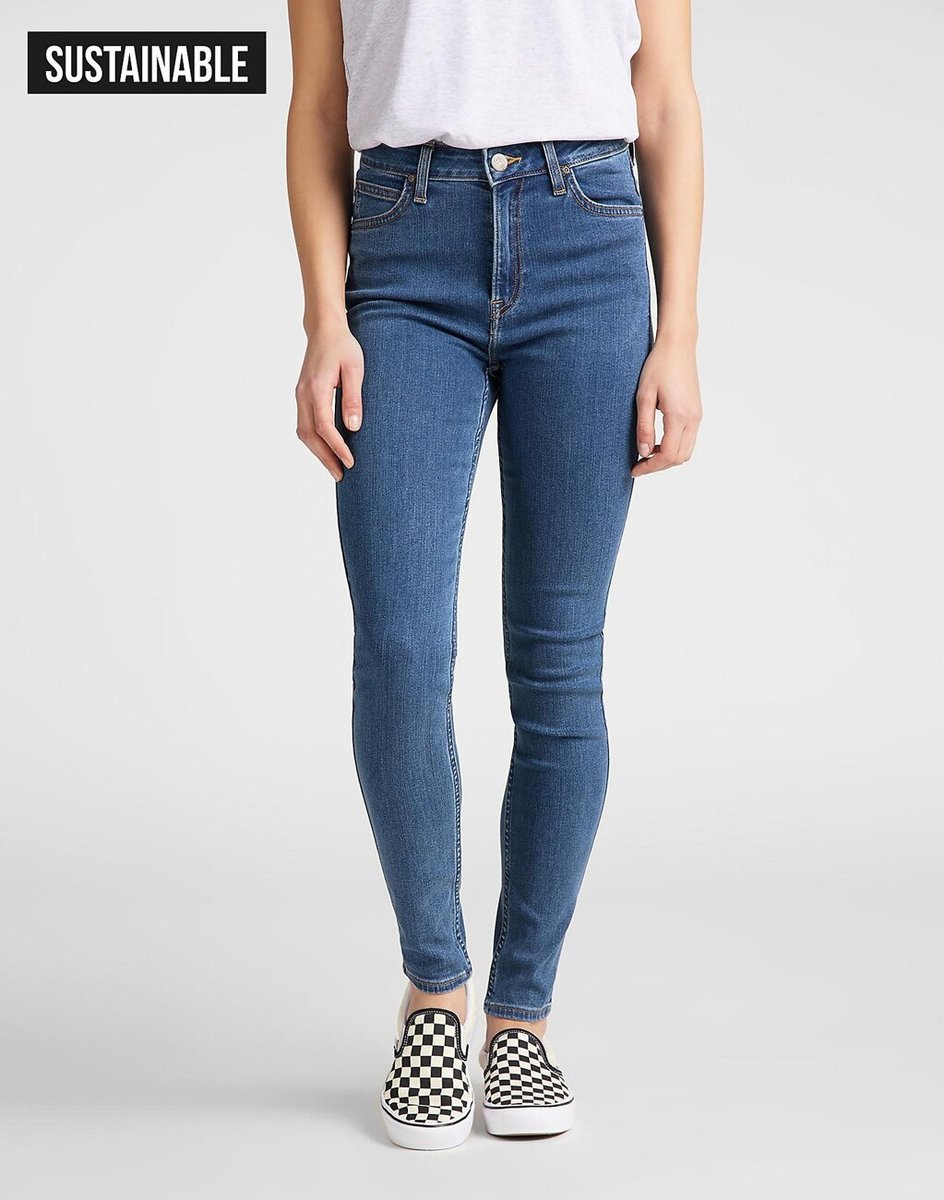 Lee High Skinny Ivy Spodnie Damskie Jeansowe Clean Play L32Ekjzh-W29 L31