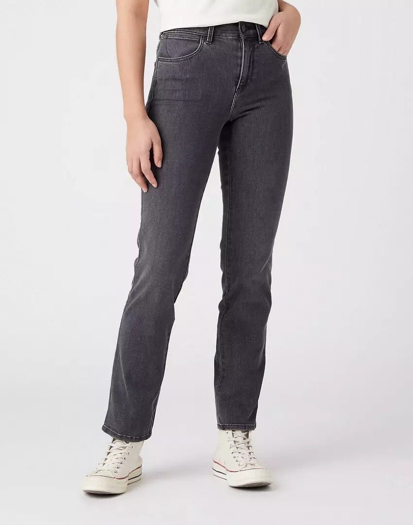 Wrangler Straight Damskie Spodnie Jeansowe Jeansy Driveway W26R95W11-W31 L32