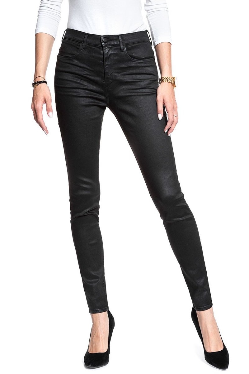 Wrangler High Rise Skinny Coated Black W27Hwt067-W26 L32