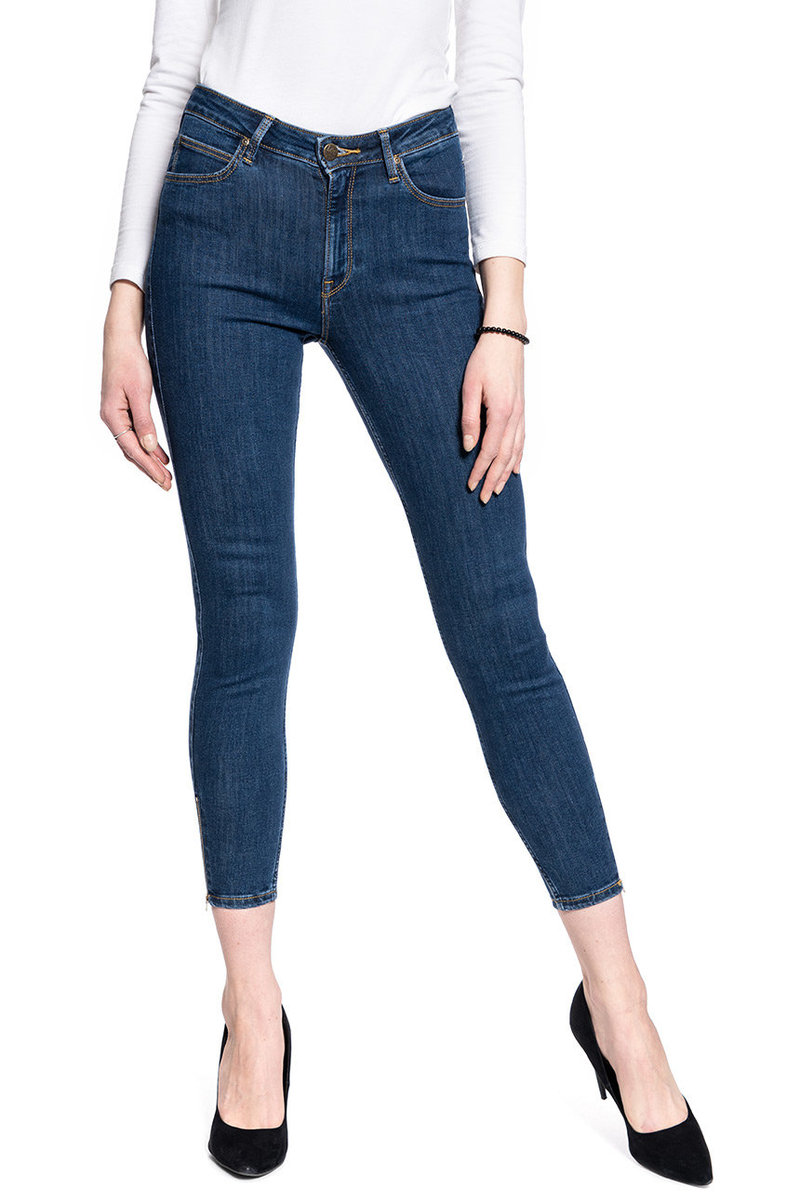 Spodnie Damskie Lee Scarlett High Zip Stone Travis L31Bmobj-W27 L33
