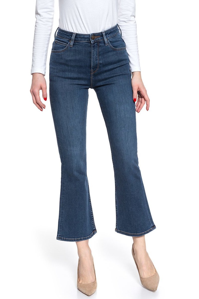 Spodnie Damskie Lee Kicked Flare Dark Ulrich L30Tduiy-W27 L33