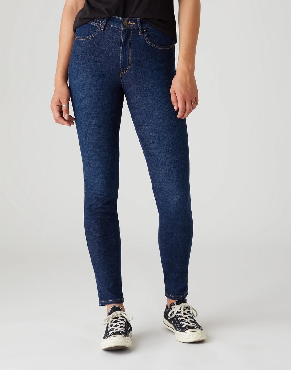 Spodnie Damskie Wrangler High Rise Skinny Night Blue W27Hvh78Y-W27 L32