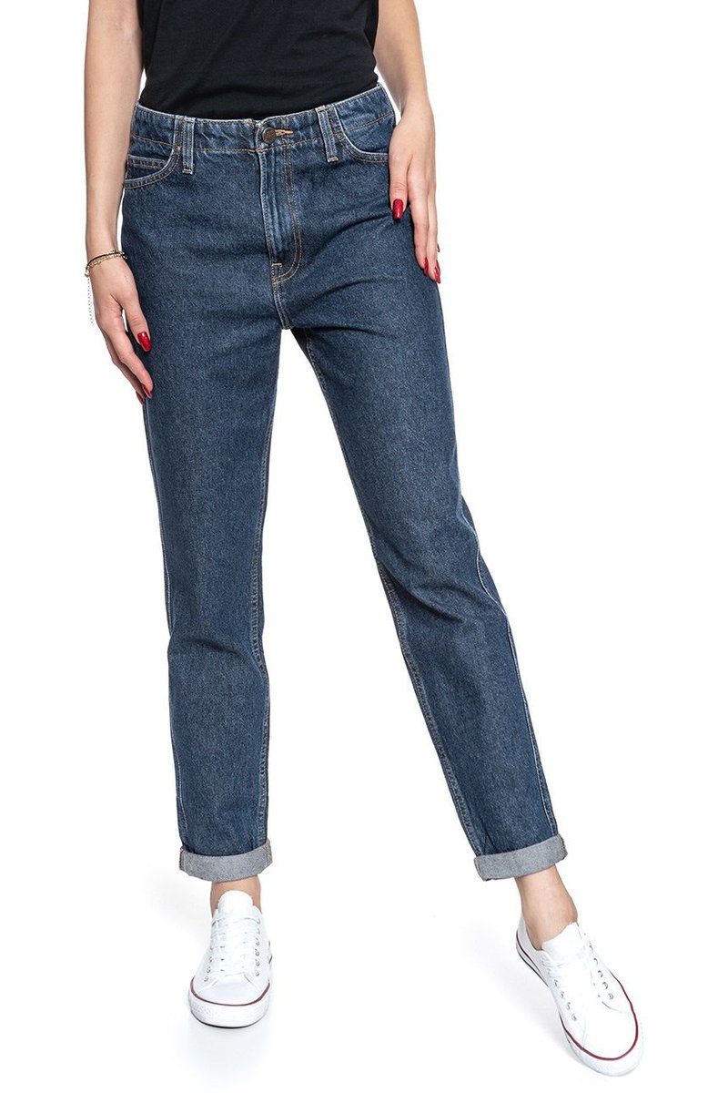 Spodnie Damskie Lee Tailored Mom Dark Worn L31Irdep-W25 L33
