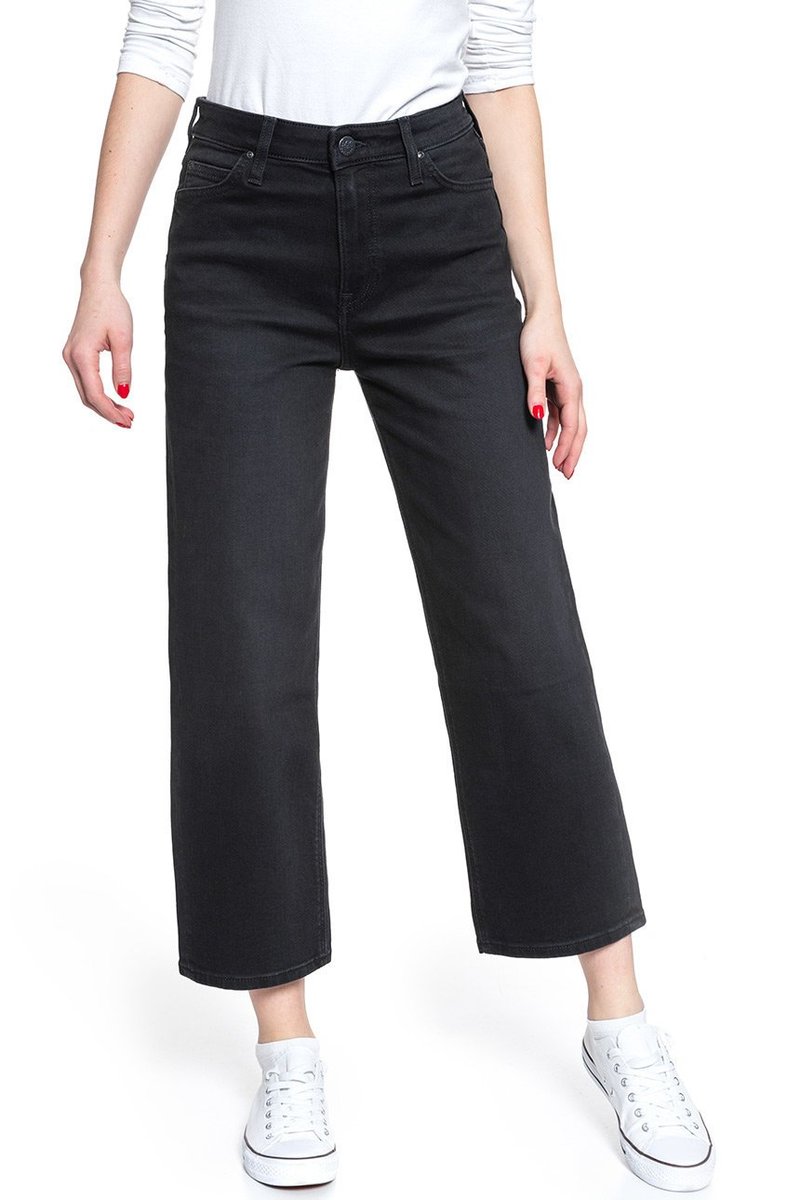 Spodnie Lee Damskie 5 Pocket Wide Leg Black Tyro L30Scpjw-W27 L31