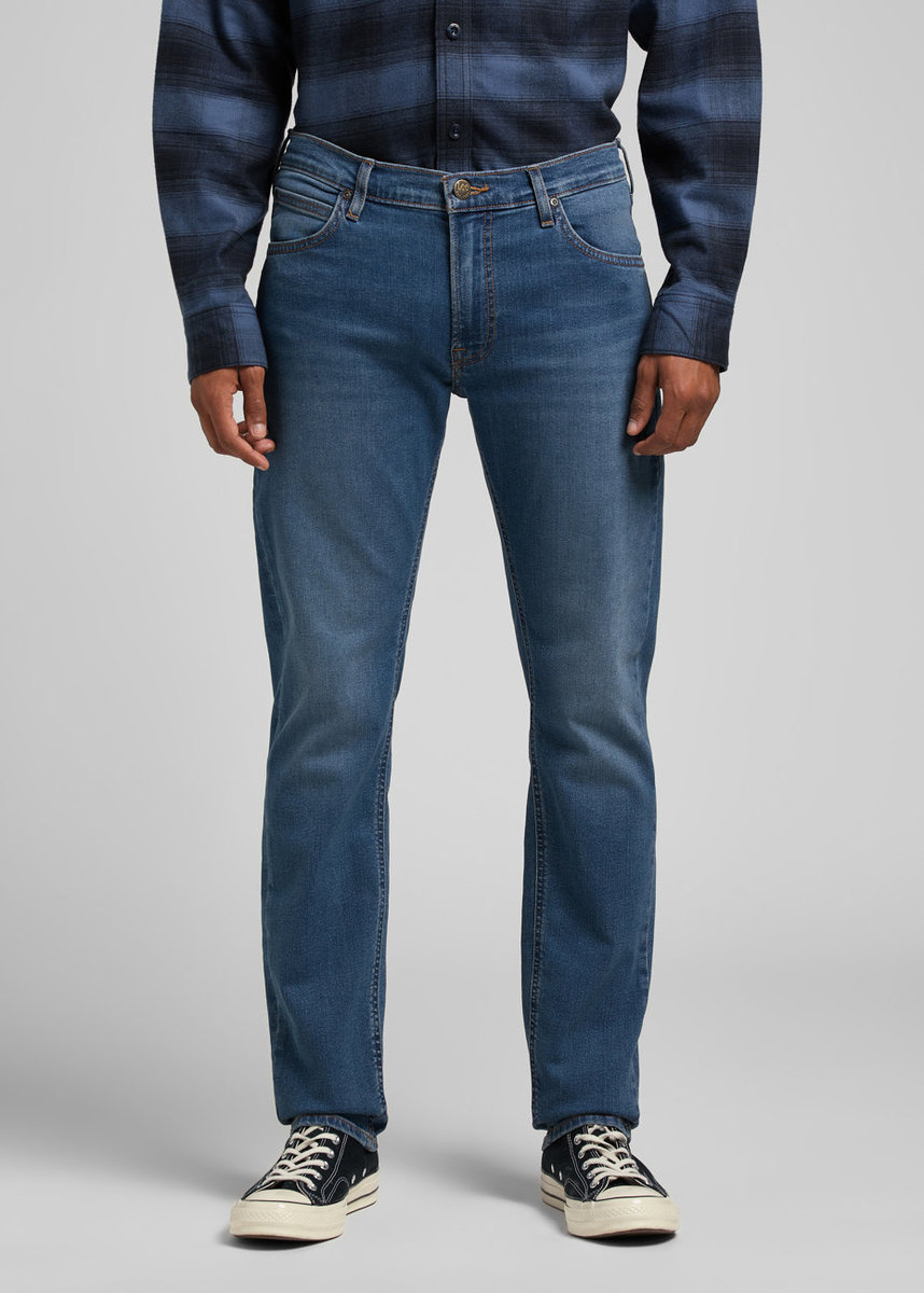 Lee Daren Zip Fly Męskie Spodnie Jeansowe Mid Worn Tinted L707Sqbg-W36 L32