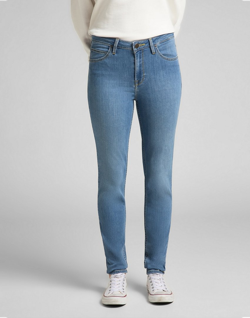 Lee Scarlett High Damskie Spodnie Jeansowe Mid Blue L626Emxt-W29 L31