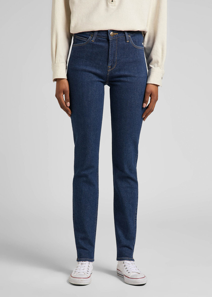 Lee Scarlett High Damskie Spodnie Jeansowe Dark Hydro L626Fakq-W28 L33