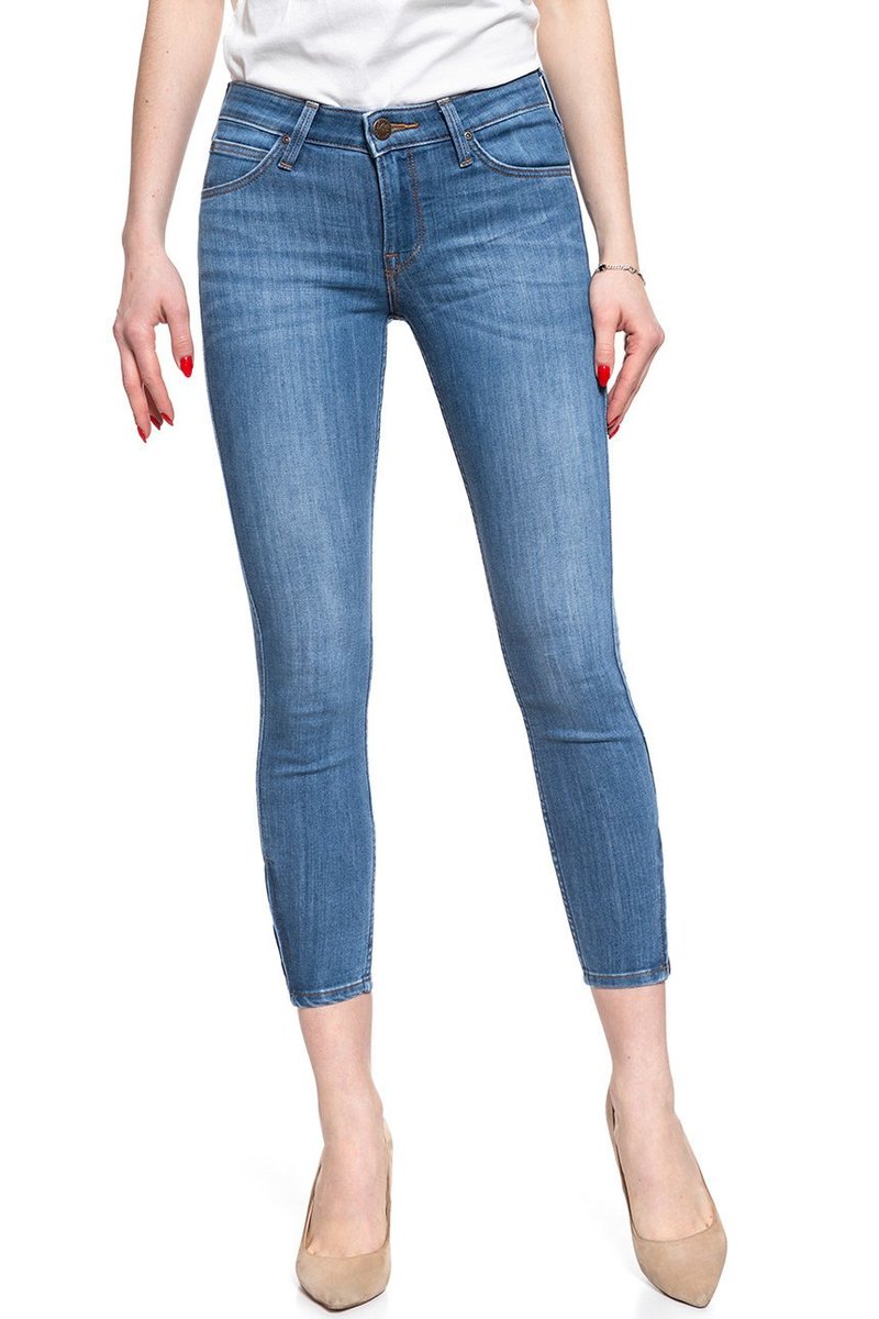Spodnie Damskie Lee Scarlett Cropped High Blue L30Cpfyo-W29 L31