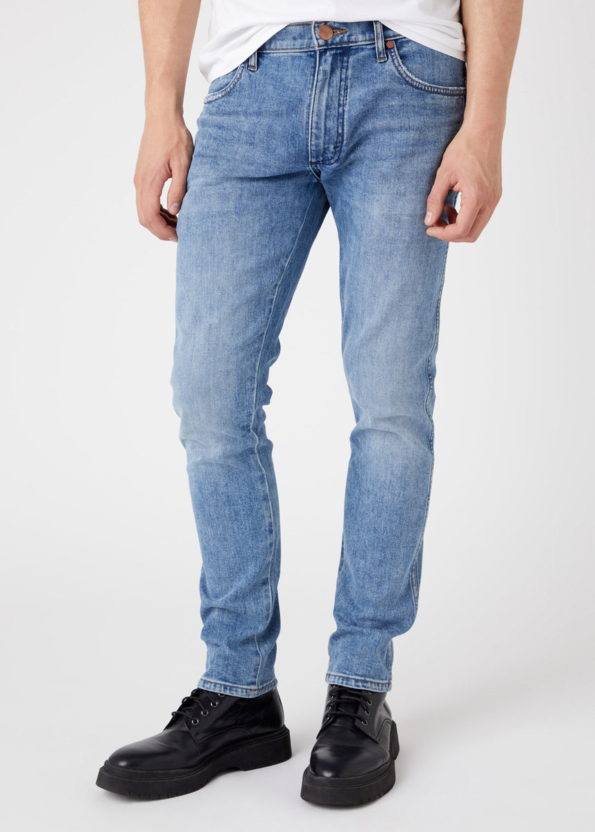 Wrangler Larston Męskie Spodnie Jeansowe Light Indigo W18S59X4E-W31 L32