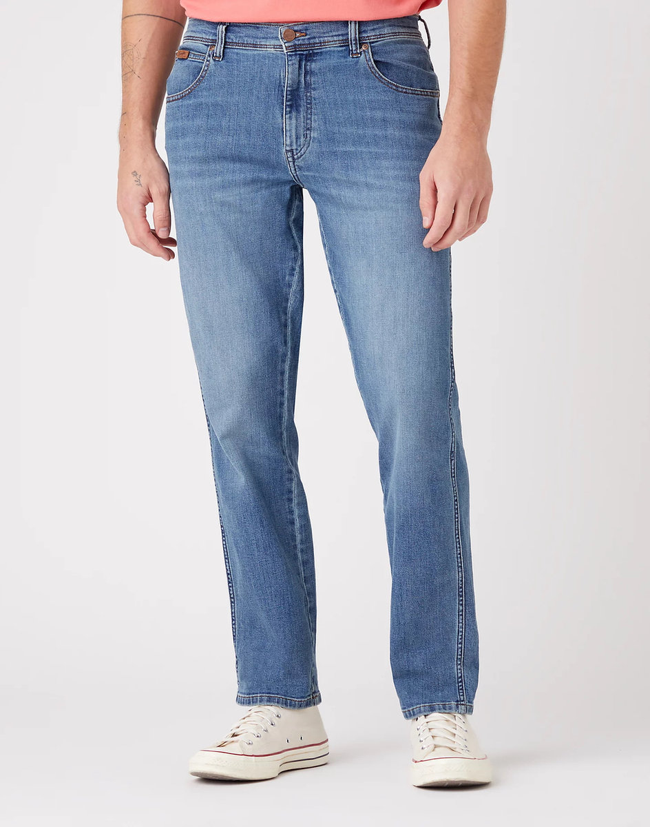 Wrangler Texas Męskie Spodnie Jeansowe Dusky Cloud W121Yj38R-W34 L32
