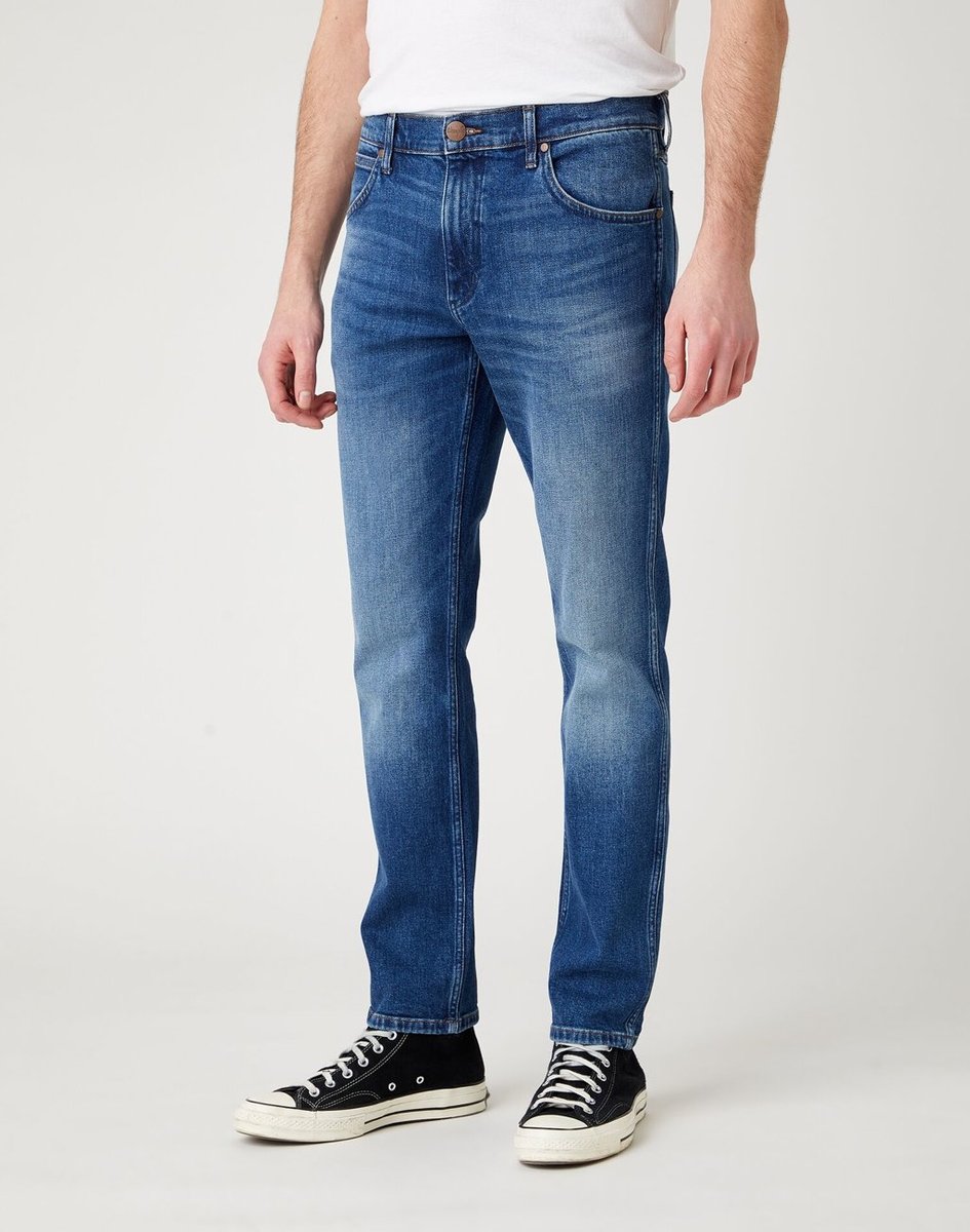 Męskie Spodnie Jeansowe Wrangler Greensboro Hard Edge W15Qjx246-W40 L34
