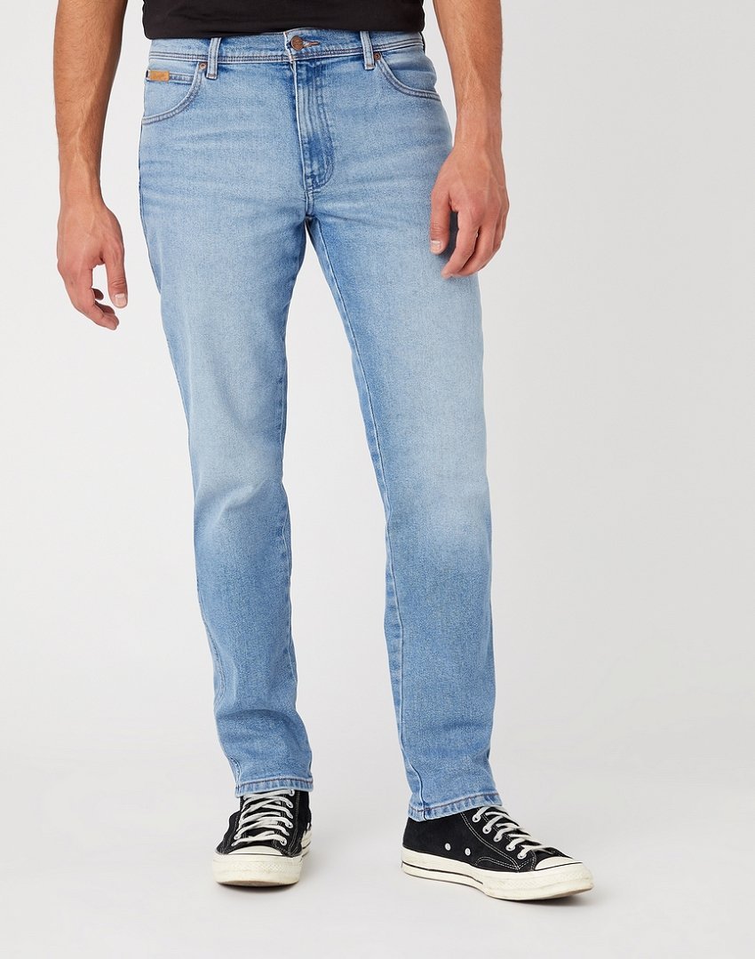 Wrangler Texas Męskie Spodnie Jeansowe Taper Blue Boss W12Tyl29R-W32 L30