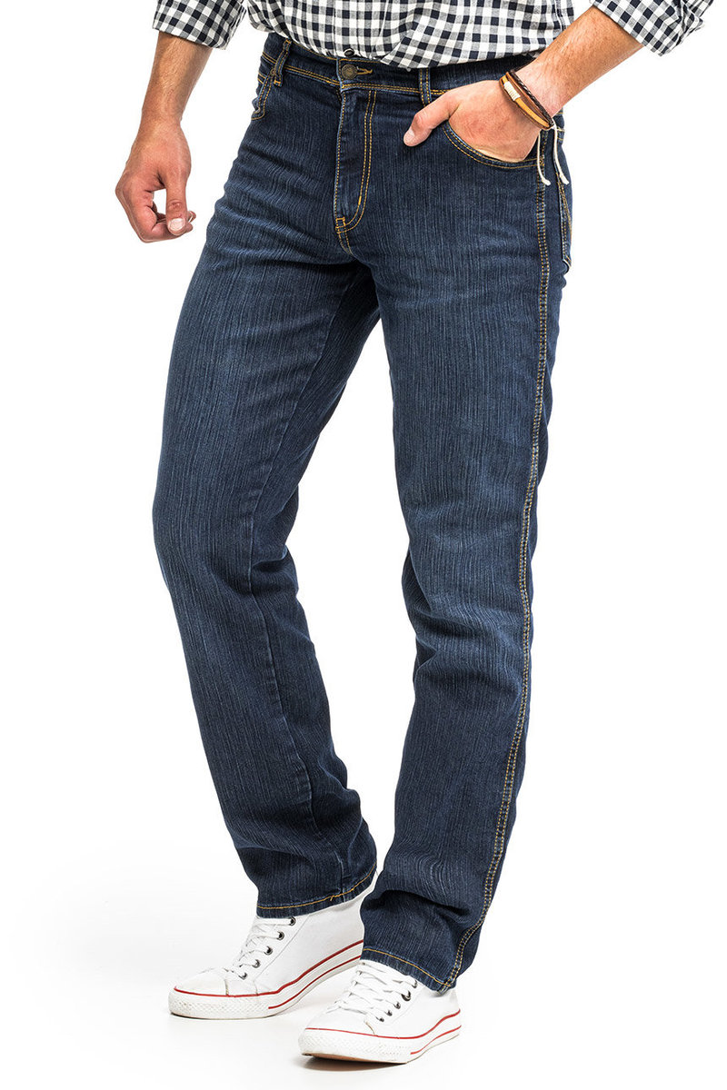 Wrangler Regular Fit Męskie Spodnie Jeansowe  Dark Used W10I22H10-W33 L30
