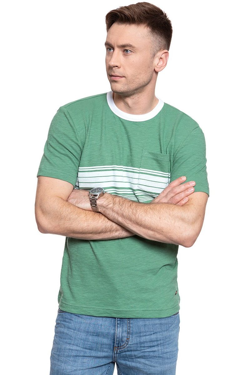 Męski T-Shirt Mustang Alex C Stripes 1009523 6398-M