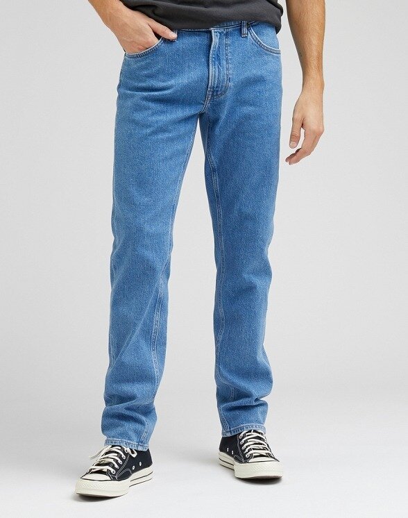 Lee Daren Zip Fly Męskie Spodnie Jeansowe Azure Mid L707Owc16-W34 L34
