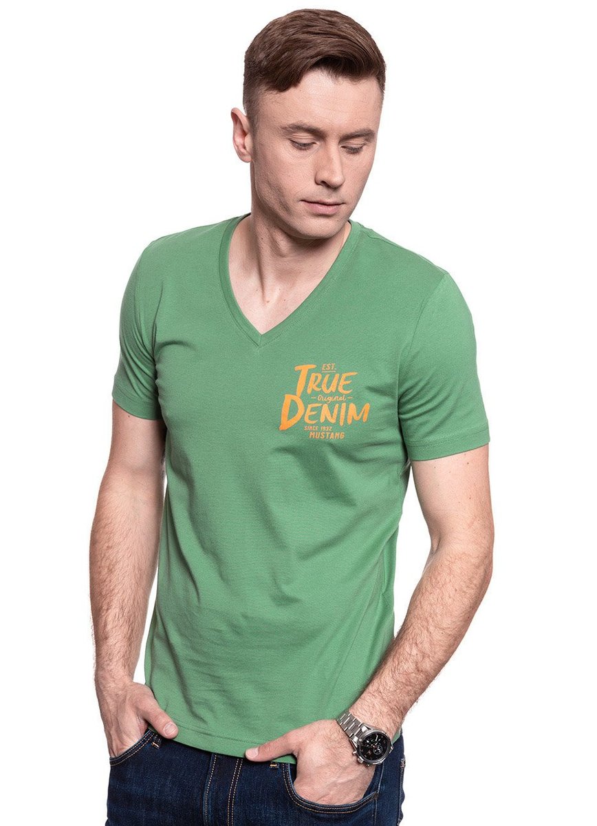 Mustang T Shirt Alex V Print 1009520 6398-M