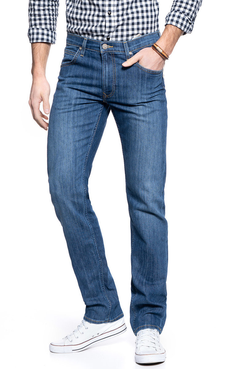 Lee Spodnie Męskie Daren Zip Fly True Blue L707Achj-W34 L30
