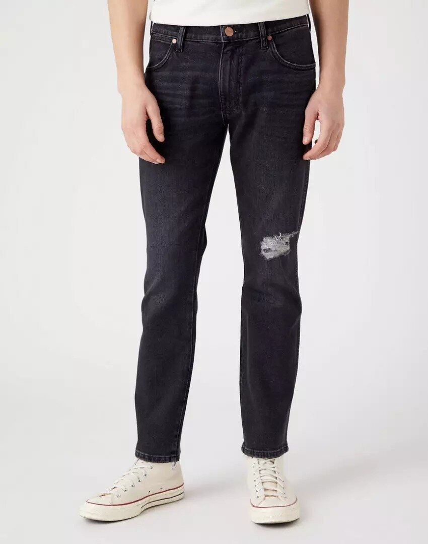 Wrangler Larston Męskie Spodnie Jeansowe Jeansy Authentic Black W18S8912V-W31 L32
