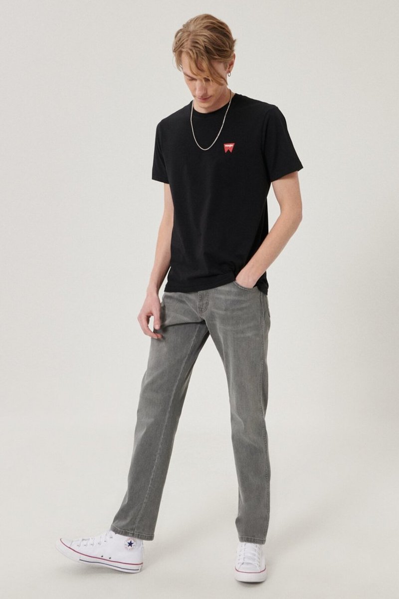 Wrangler Texas Slim Męskie Spodnie Jeansowe Funk Grey W12Sht32L-W31 L34