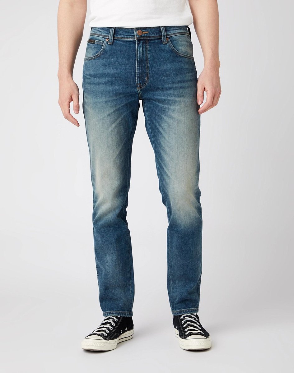 Męskie Spodnie Jeansowe Wrangler Texas Taper Smooth Dust W12T2837J-W31 L32
