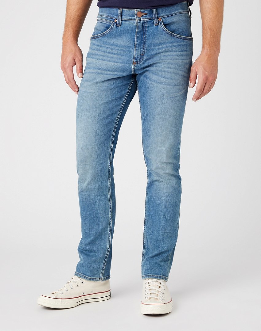 Wrangler Greensboro Męskie Spodnie Jeansowe Tnted Indigo W15Qcs29S-W44 L34