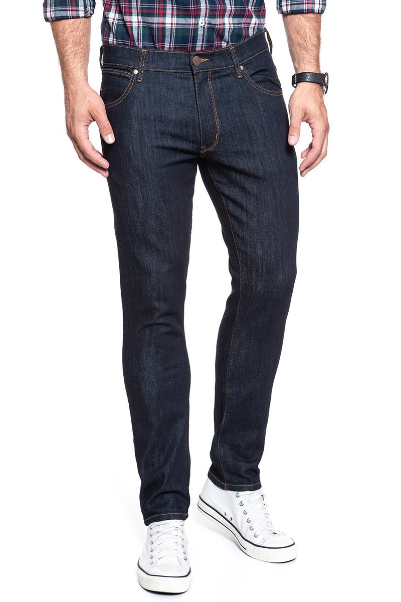 Wrangler Larston Męskie Spodnie Jeansowe Jeansy Dark Rinse W18Sp690A-W34 L32