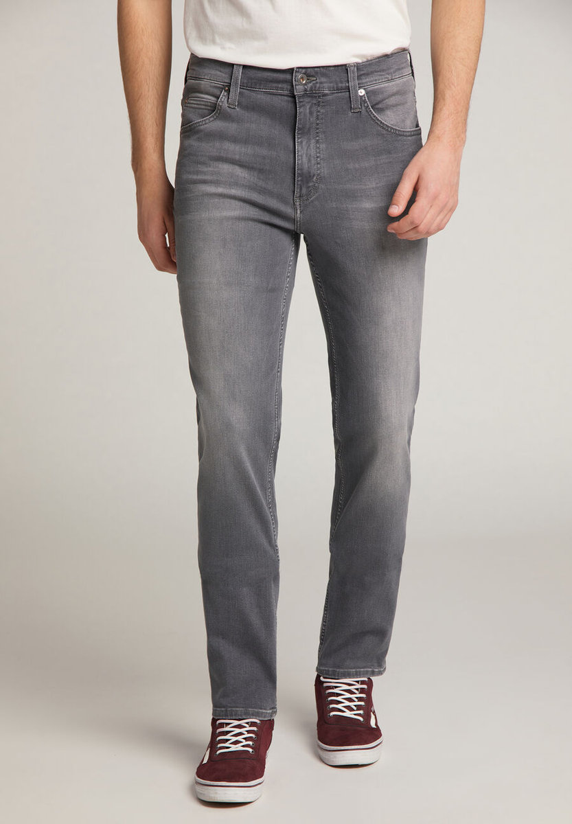 Mustang Męskie Spodnie Jeansowe Tramper Tapered Denim Grey 1011344 4500 883-W36 L32