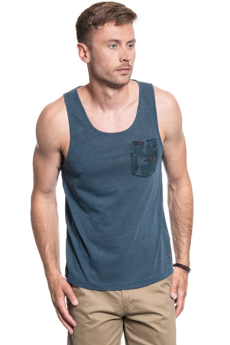 Tank Top Męski Mustang T Shirt Axel Aop Cp+Overdye 1009538 4085-M
