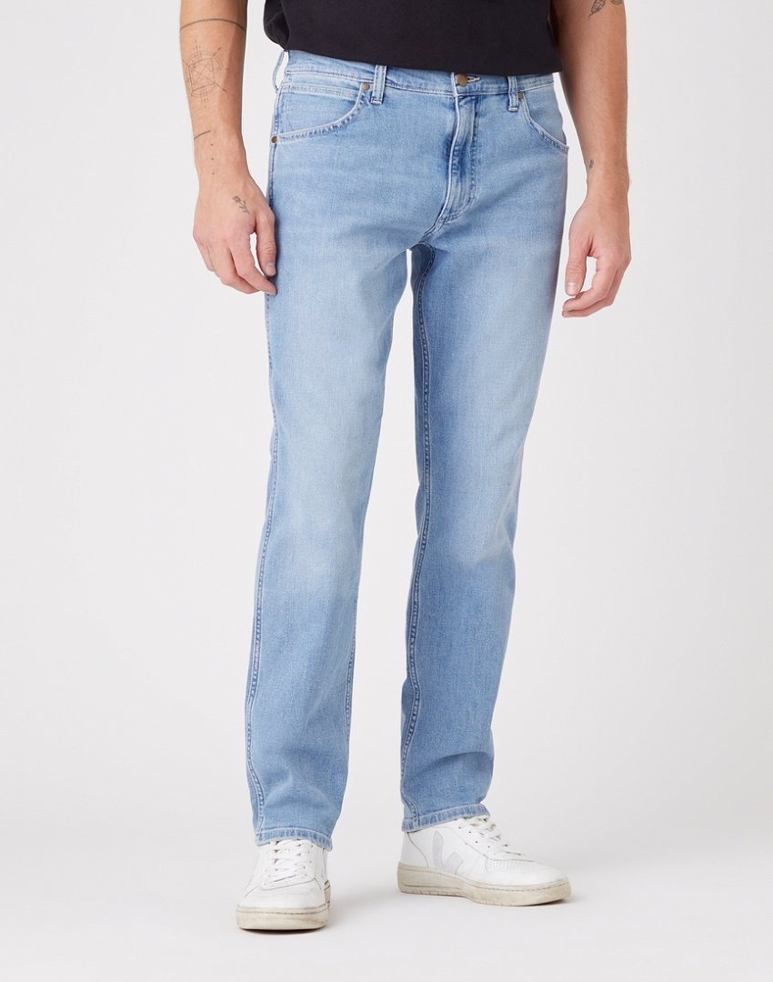 Wrangler Greensboro Męskie Spodnie Jeansowe Highlite W15Qyj38T-W31 L34