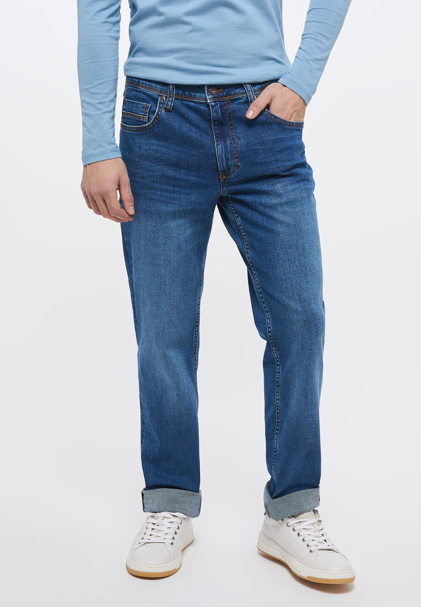 Mustang Style Washington Męskie Spodnie Jeansowe Denim Blue 1013657 5000 783-W34 L34