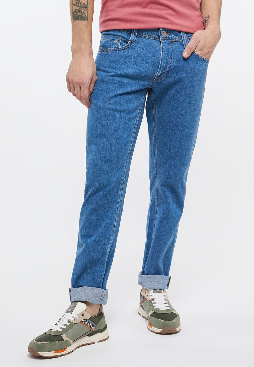 Mustang Oregon Tapered Męskie Spodnie Jeansowe Jeansy Denim Blue 1013680 5000 413-W34 L32