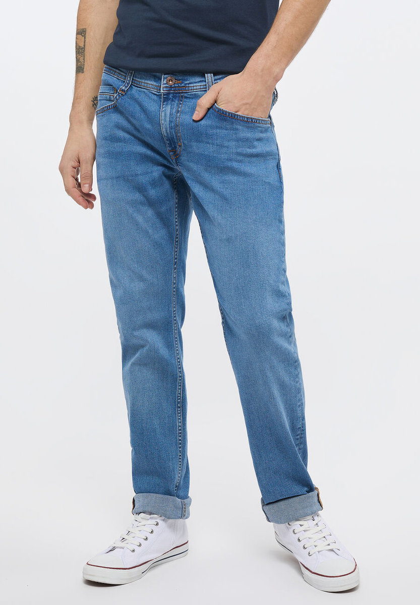 Mustang Style Oregon Tapered Męskie Spodnie Jeansowe Denim Blue 1013658 5000 583-W34 L30