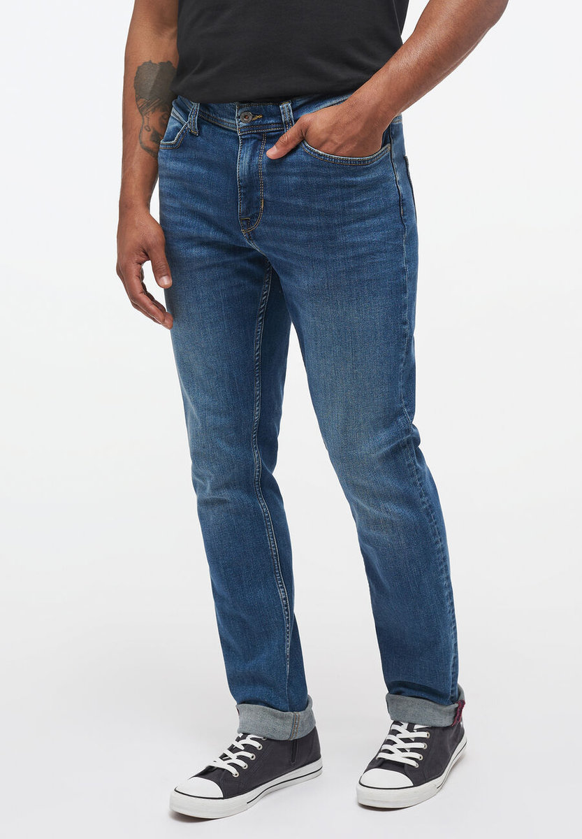 Mustang Boston Męskie Spodnie Jeansowe Denim Blue 1013756 5000 582-W36 L32