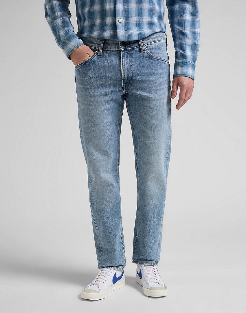 Lee Daren Zip Fly Męskie Spodnie Jeansowe Lt Used Marvin L707Knmb-W38 L34