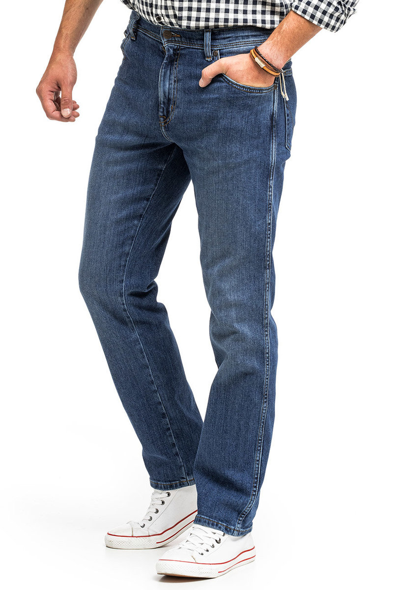 Wrangler Texas Męskie Spodnie Jeansowe The Moment Authentic Straight W121Ocr25-W33 L34