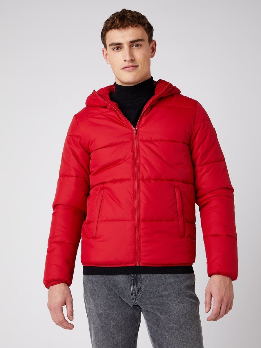 Wrangler The Puffer Męska Kurtka Zimowa Red W4D6Wrx47-M