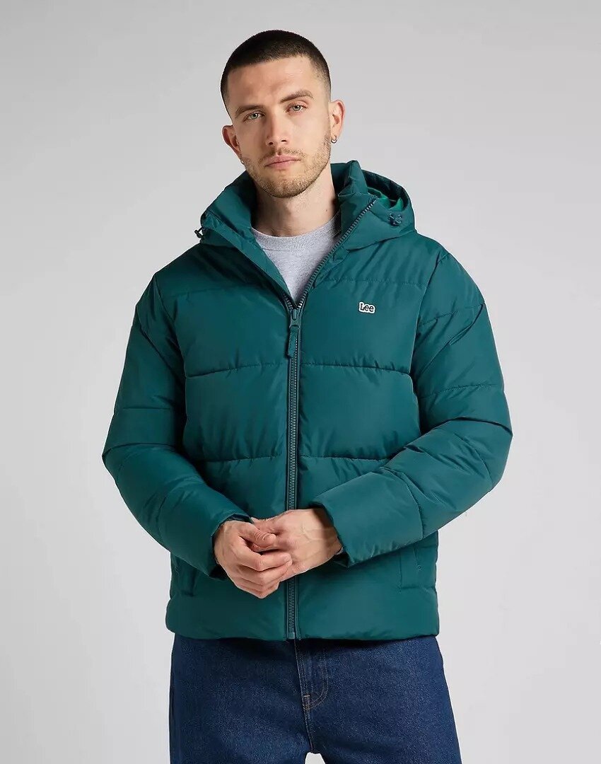 Lee Puffer Jacket Męska Kurtka Zimowa Esmeralda L87Nny96-Xl