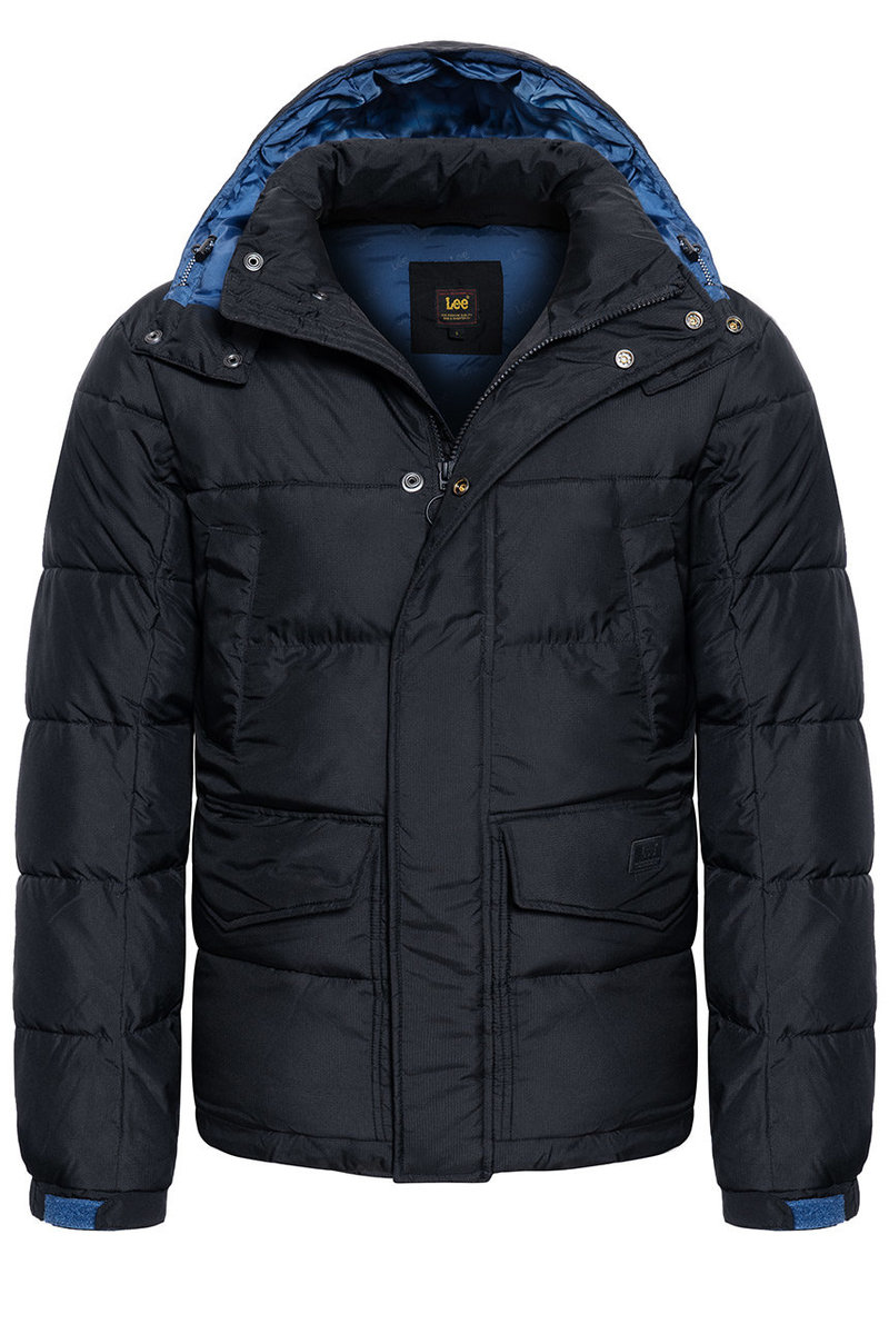 Lee Puffer Jacket Męska Kurtka Zimowa Logo L87Xum01-Xl