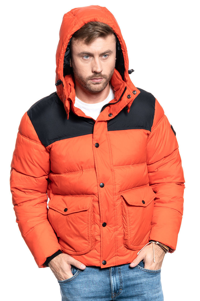 Męska Kurtka Zimowa Lee Puffer Jacket Poinciana L86Nszol-Xl
