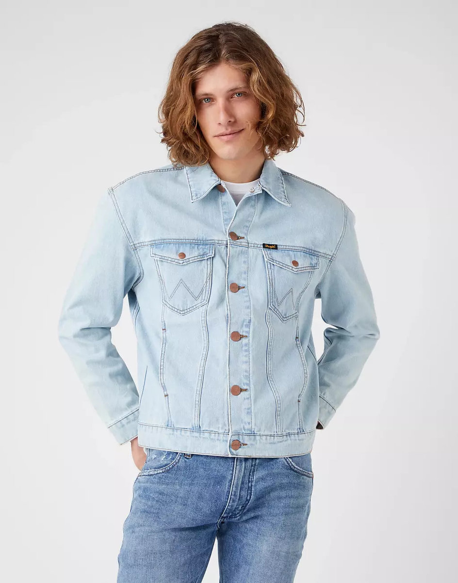 Wrangler Anti Fit Jacket Męska Kurtka Jeansowa Icy Brush Back W4597915A-2Xl