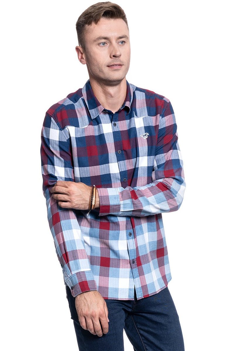 Męska Koszula Materiałowa Mustang Casper Fade Wash 1009894 11797-M