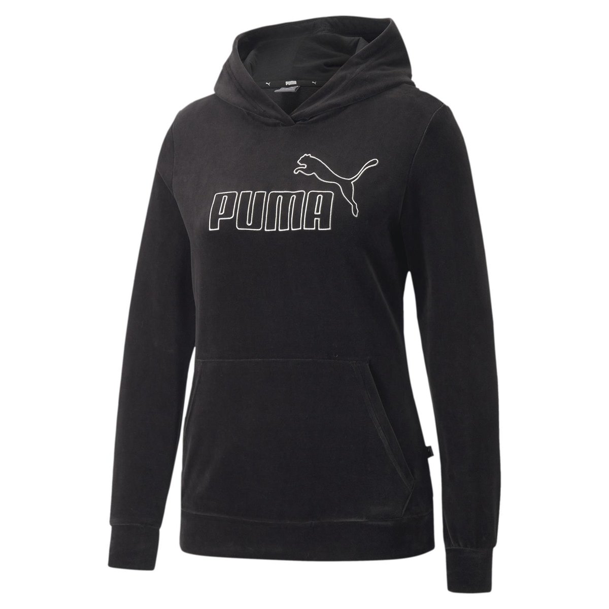 Bluza z kapturem damska Puma ESS+ Velour czarna 67000801-XS