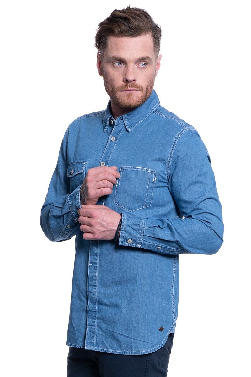 Męska Koszula Jeansowa Mustang Casper Dnm Hipster 1010159 5000 300-M
