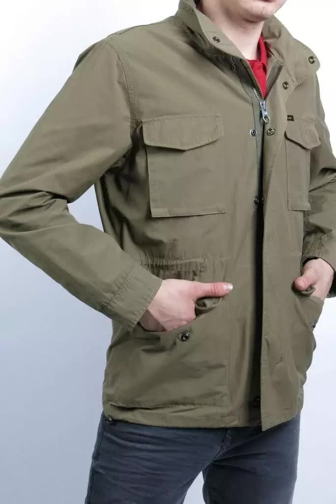 Lee Field Jacket Męska Kurtka Przejściowa Utility Green L88Rcyng-M