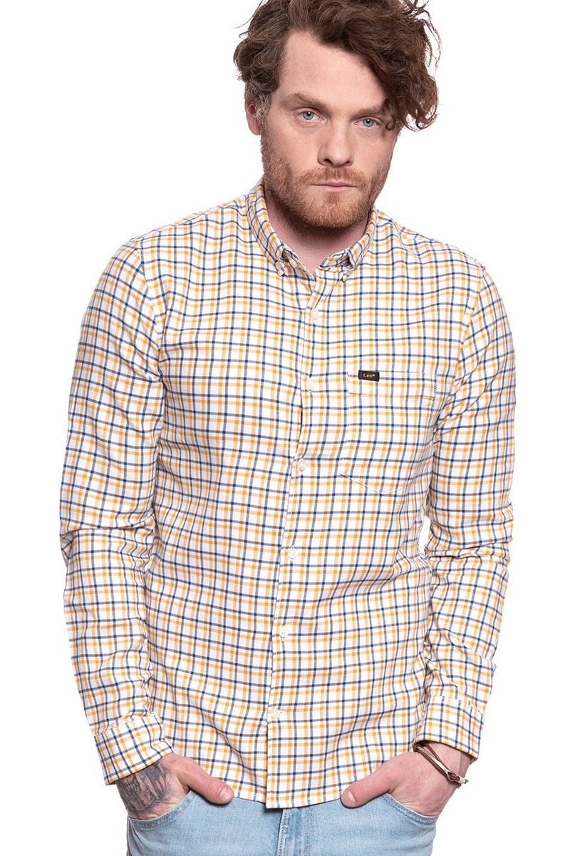 Lee Slim Button Down Golden Yellow L66Xdcnf-M