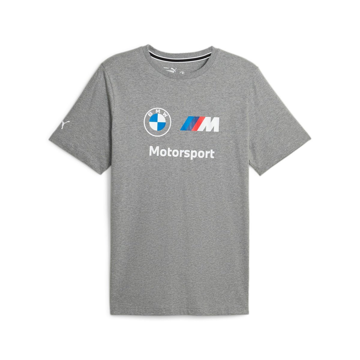 Koszulka męska Puma BMW MMS ESS LOGO szara 62131403-M