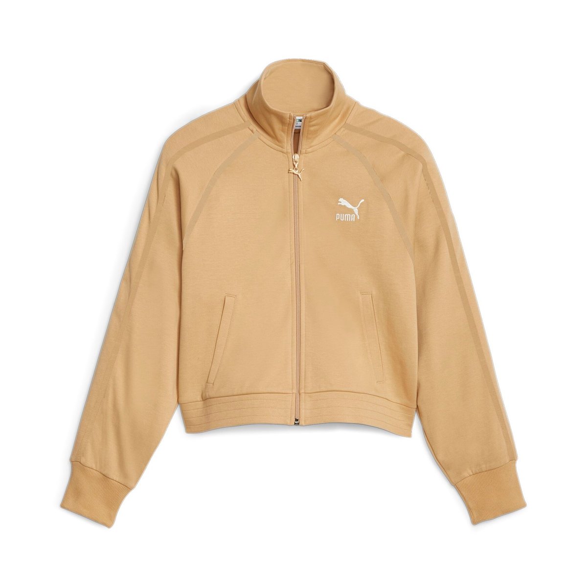 Bluza damska Puma T7 beżowa 62146484-XS
